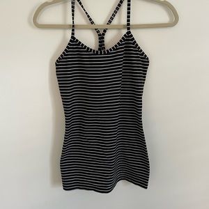Lululemon striped power Y tank